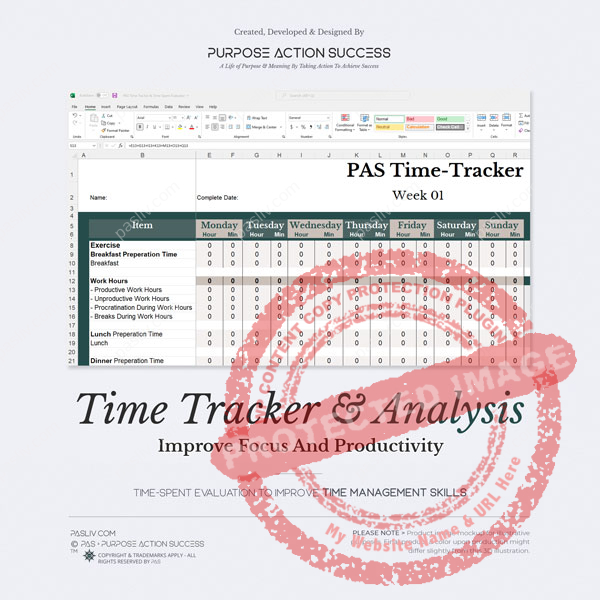 Time Tracker & Time Spent Analysis Excel Template (Download)